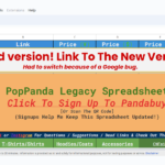 Legacy PopPanda SpreadSheet